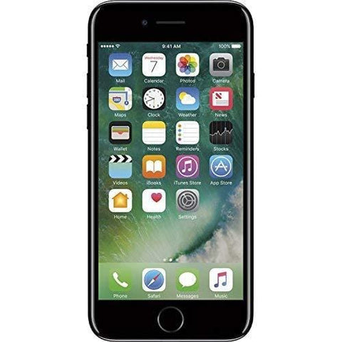 Apple iPhone 7, Fully Unlocked, 128GB - Jet Black (Renewed)
