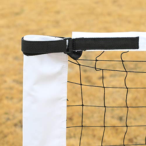 ORIENTOOLS 22 FT Portable Pickleball Net Set System with Carrying Bag, (2) Paddles, and (2) Pickleballs, Durable Sports Net for Indoor, Outdoor Court, Backyard, Beach, Driveway