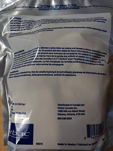 C.E.T. HEXtra Premium Oral Hygiene Chews (with Chlorhexidine) for Medium Dogs (11-25 Pounds) 3 Pack (90 chews)