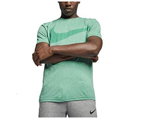 Nike Men's Breathe Dri-Fit Swoosh Logo Top-Neptune Green-2XL