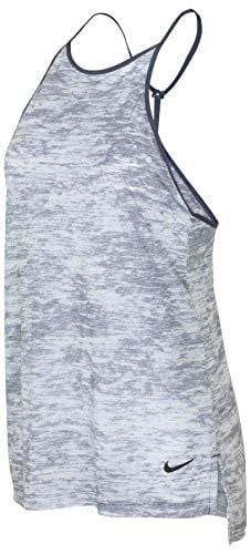 Nike Women's Breathe Loose Tank Top-Thunder Blue Heather-Large