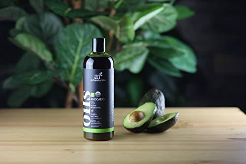 ArtNaturals USDA Organic Avocado Oil - (16 Fl Oz / 473ml) - Massage Oil & Moisturizer - 100% Pure Expeller Pressed and Hexane Free- for Hair, and Skin - Treatment for Age Spots Dry Skin and Scars