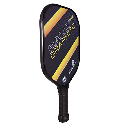 Rally Graphite Pickleball Paddle PX | Polymer Composite Honeycomb Core, Graphite Carbon Face | Lightweight | USAPA Approved | Yellow