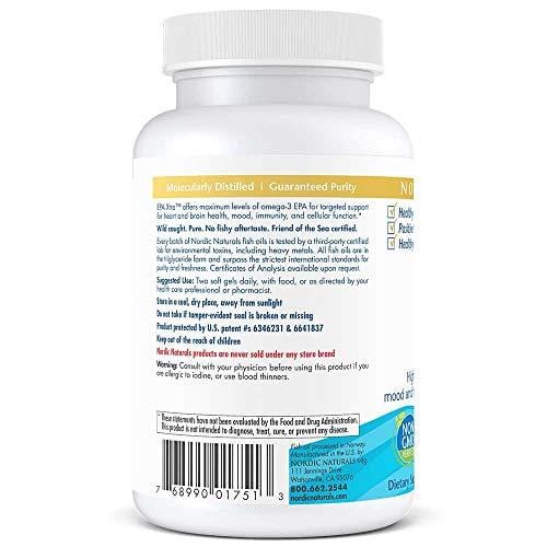 Nordic Naturals - EPA Xtra, Promotes Mood and Heart Health, and Optimal Immune Function, 60 Soft Gels
