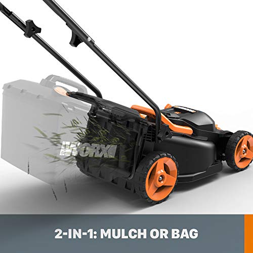 WORX WG779 40V Power Share 4.0 Ah 14" Lawn Mower w/ Mulching & Intellicut (2x20V Batteries)