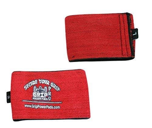 Grip Power Pads Elbow Compression Sleeve (2 Count) Golf Elbow Brace Weightlifting Sleeve Tennis Strap Arthritis & Tendonitis Pain Relief Workout Arm Support Sleeve (Red, X-Large 11"-11.75)