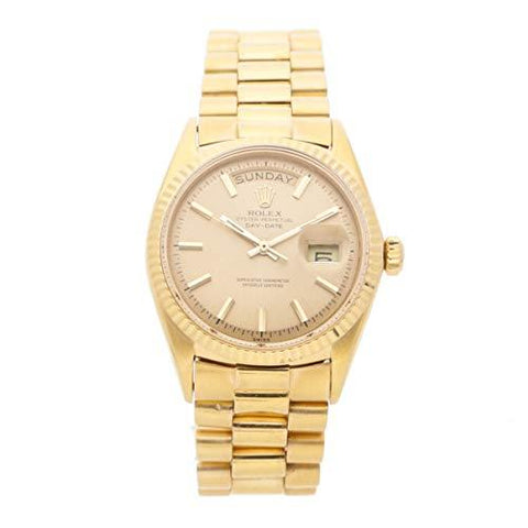 Rolex Day-Date Mechanical (Automatic) Champagne Dial Mens Watch 1803 (Certified Pre-Owned)