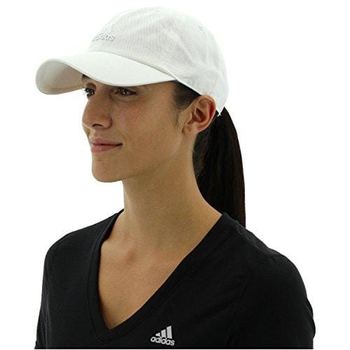 adidas Women's Saturday Relaxed Adjustable Cap, White/White, One Size [product _type] adidas - Ultra Pickleball - The Pickleball Paddle MegaStore
