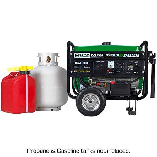 Duromax XP4850EH 3850 Running Watts/4850 Starting Watts Dual Fuel Electric Start Portable Generator