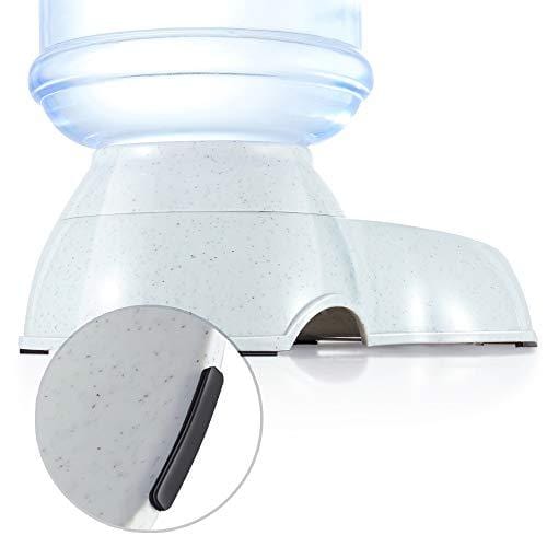 Flexzion Pet Water Dispenser Station, Self Replenish Pet Waterer Automatic Gravity Fed Drinking Fountain Stand with Antimicrobial Microban Plastic for Dog Cat Animal - (1 Gallon)