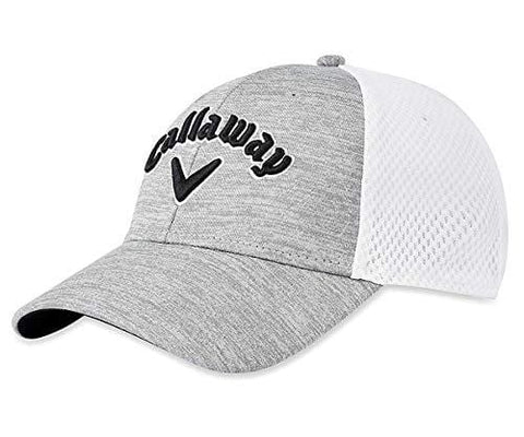 Callaway Golf 2019 Mesh Fitted Hat, Light Grey/White/Black, Large/X-Large [product _type] Callaway - Ultra Pickleball - The Pickleball Paddle MegaStore
