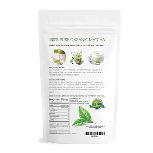 Starter Matcha Green Tea Powder 12oz (340g) USDA Organic Matcha - 100% Pure & Natural Energy Boost - Vegan & GMO-Free - Culinary Matcha Tea (Shakes, Smoothies, Lattes, Baking)