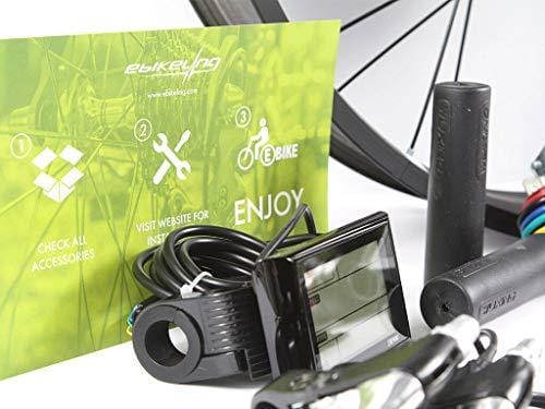 EBIKELING 48V 1200W 700C Direct Drive Front Or Rear Electric Bicycle Conversion Kit (Rear/LED/Twist)