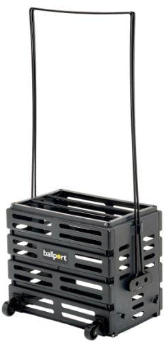 Tourna Ballport Deluxe Tennis Ball Hopper with Wheels - Holds 80 Balls - Ultra Pickleball