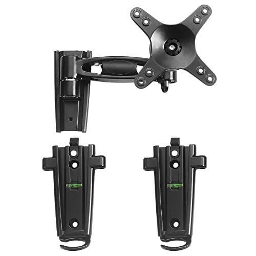 Suptek Aluminium Alloy Lockable RV TV Wall Mount for Most 13-24" LED, LCD, OLED and Flat Screen TVs on Motor Home Camper Truck Trailer, 10.04 inch from The Wall Swivel/Tilt/Extension Arm (MA2790-1)