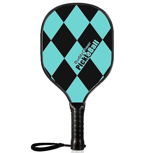 Pickleball Paddle, Blue Pickleball Racket, Premium Wood, Ergonomic Cushion Grip, Pickleball Gifts for Women & Men, Pickle-Ball Equipment