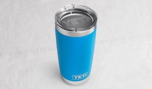 YETI Rambler 20 oz Stainless Steel Vacuum Insulated Tumbler with Lid, Tahoe Blue