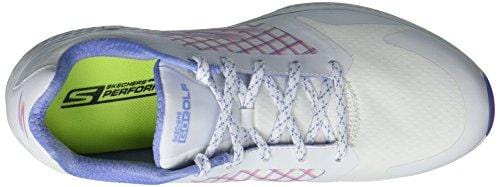 Skechers Performance Women's Go Eagle Rival Golf-Shoes,white/lavender,10 M US