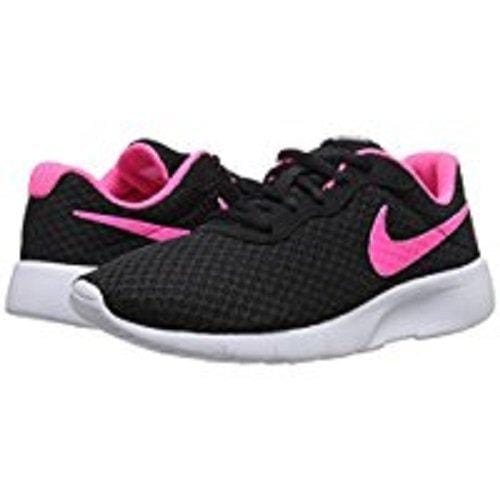 Nike Kids Tanjun (GS) Black/Hyper Pink White Running Shoe (5 M US Big Kid)