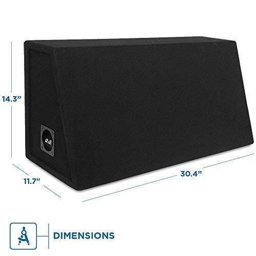 Belva 1200 watt Complete Subwoofer Package Includes Two (2) 12-inch Subwoofers in Ported Box, Monoblock Amplifier, Amp Wire Kit [BPKG212v2]