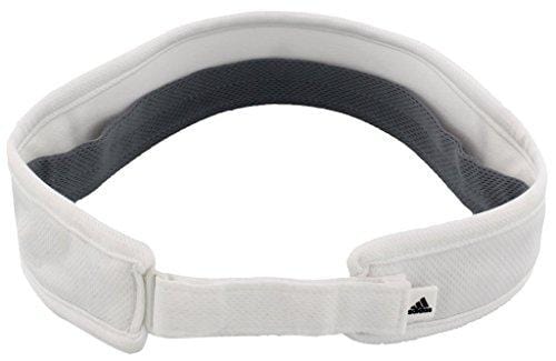 adidas Men's Superlite Performance Visor, White/Black, One Size [product _type] adidas - Ultra Pickleball - The Pickleball Paddle MegaStore