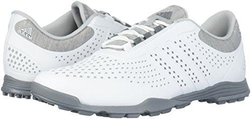 adidas Women's Adipure Sport Golf Shoe, White/Grey, 7.5 Medium US [product _type] adidas - Ultra Pickleball - The Pickleball Paddle MegaStore