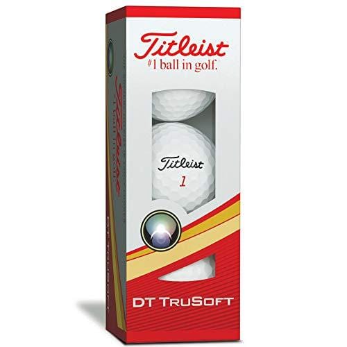 Titleist DT TruSoft Golf Balls, White  (One Dozen)