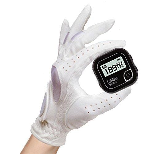 BUNDLE 2017 GOLFBUDDY VOICE2 VOICE 2 GOLF GPS RANGEFINDER CADDIE BLACK COMES WITH 1 CUSTOM BALL MARKER AND HAT CLIP SET - AMERICAN EAGLE