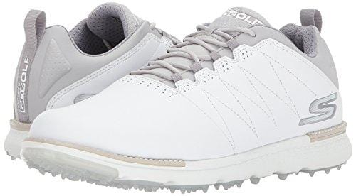 Skechers Men's Go Golf Elite 3 Golf Shoe,White/Gray,10.5 M US