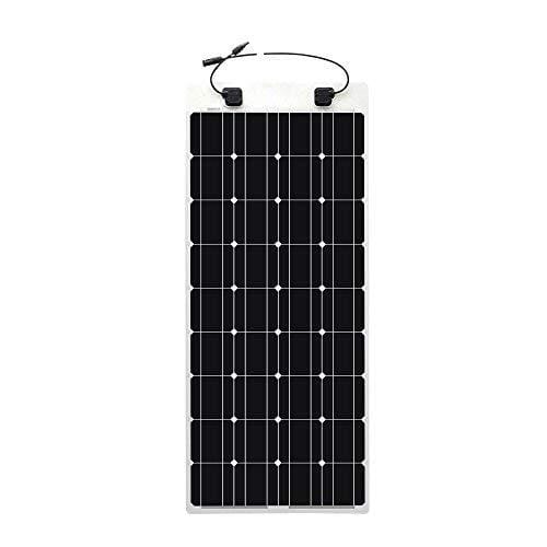 Renogy 100 Watt 12 Volt Extremely Flexible Monocrystalline Solar Panel - Ultra Lightweight, Ultra Thin, Up to 248 Degree Arc, for RV, Boats, Roofs, Uneven Surfaces