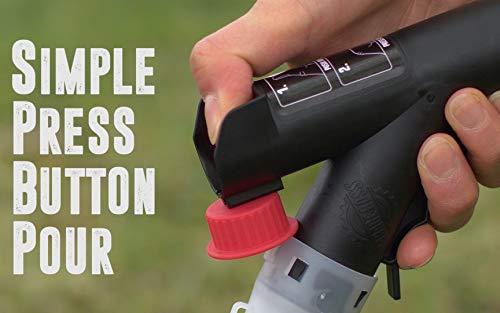 GARAGE BOSS GB320 Briggs and Stratton Press 'N Pour Gas Can, 2+ Gallon, Red