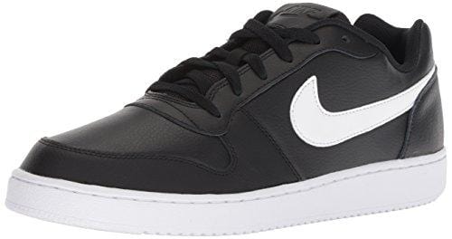 Nike Men's Ebernon Low Basketball Shoe, Black/White, 12 Regular US