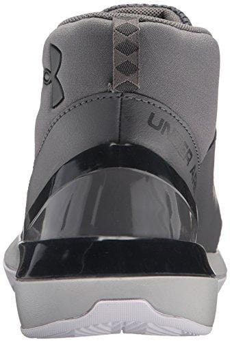 Under Armour Boys' Grade School X Level Ninja Basketball Shoe, Graphite (100)/White, 4.5