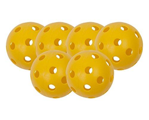 Champion Sports Outdoor Pickleball Balls: Official Size Outdoor Pickleballs - Yellow Pickleball Ball Set for Outdoor Courts - 6 Pack [product _type] Champion Sports - Ultra Pickleball - The Pickleball Paddle MegaStore
