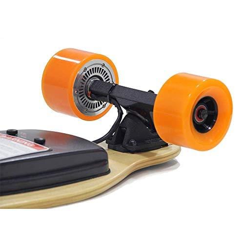 Maxfind Maxa Electric Skateboards 18.6 mph Hub Brush Motor 8 Miles Range 176 Lbs 7 Layers Maple Longboard with Wireless Remote Control