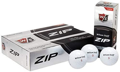 Wilson ZIP Double Dozen Golf Balls, Pack of 24 (White)