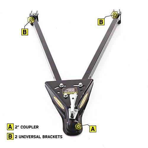 Smittybilt 87450 2" Ball Adjustable Tow Bar Kit - 5000 lbs. Rating