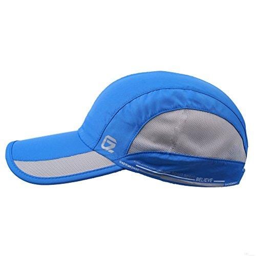 GADIEMKENSD Quick Dry Sports Hat Lightweight Breathable Soft Outdoor Run Cap (Classic Upgrade, Blue)