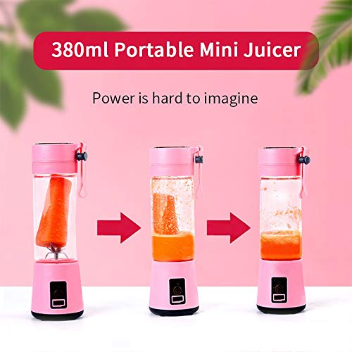 Portable Mini Blender,Personal Size Fruit Mixer,Smoothies Blender Cordless,USB Rechargeable,Bpa-Free,for Juices, Shakes and Smoothies