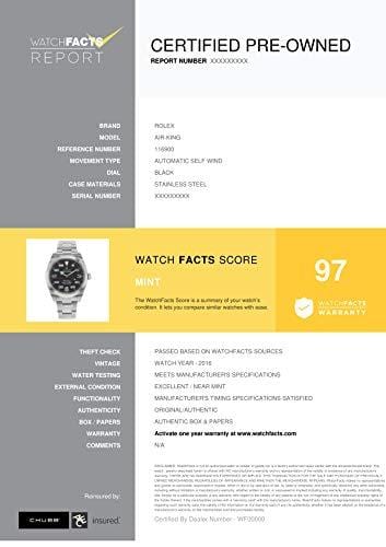 Rolex Air-King Automatic-self-Wind Male Watch 116900 (Certified Pre-Owned)