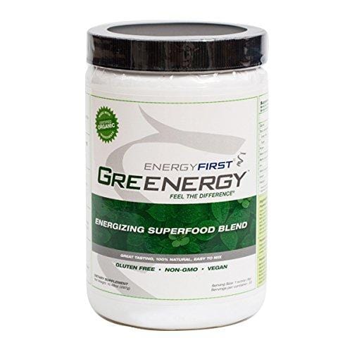 Greenergy Premium Green Drink Powder | Made with Certified Organic Ingredients | Non-GMO Green Superfood for Performance, Wellness & Immunity | Gluten Free | Sugar Free -10.47 Oz Jar by EnergyFirst