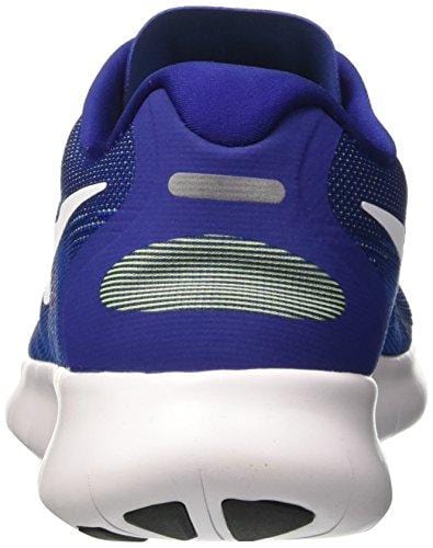 Nike Men's Free RN 2017 Running Shoe Deep Royal Blue/White/Soar/Ghost Green Size 8.5 M US