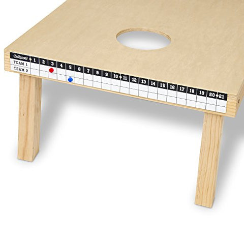 GoSports Premium Cornhole Scoreboard with Magnetic Score Keepers - Mounts to Any Cornhole Board