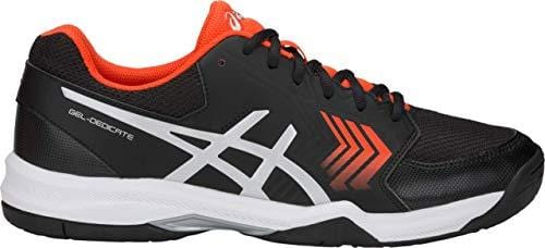 ASICS Gel-Dedicate 5 Men's Tennis Shoe, Black/Silver, 12 D US