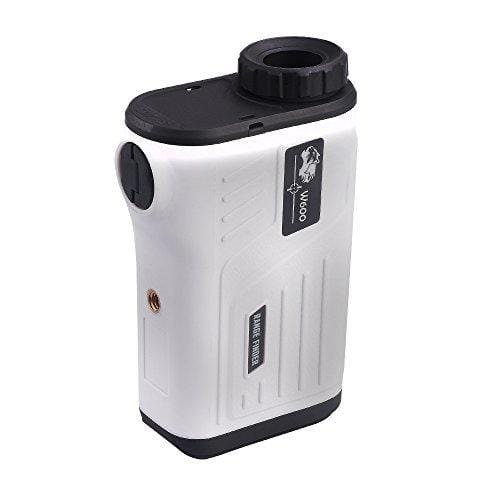 Golf Rangefinder, Laser Range Finder with Slope, Golf Trajectory Mode, Flag-Lock and Distance/Speed/Angle Measurement - Golf Scope (White)