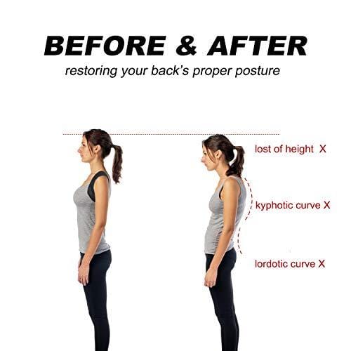 COREBELLA Posture Corrector Back Support Brace for Men and Women - Improves Posture, Prevents Slouching and Hunching, Reliefs Upper Back and Neck Pain - Adjustable and Comfortable with Underarm Pads