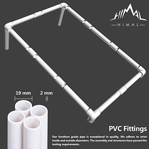 Himal Portable Assemble PVC Framed Corn Hole Outdoor Game Set with 8 Bean Bags and Carrying Case (3 x 2-feet)