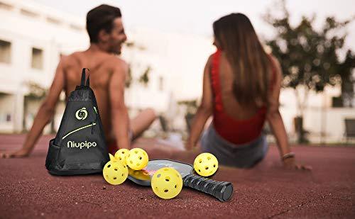 Pickleball Paddle, Graphite Pickleball Paddle with Polypropylene Honeycomb Core Ultra Cushion 4.25In Grip 8OZ Lightweight Pickleball Racket with Cover, Outdoor Indoor Games for Family Kids (green)