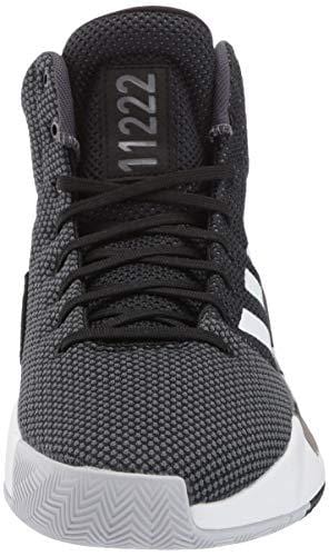 adidas Men's Pro Bounce Madness 2019, Black/White/Grey, 15 M US