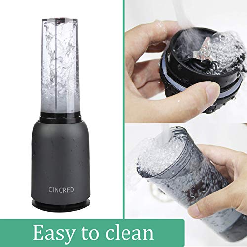 [Updated 2020 Version] Personal Countertop Blender for Milkshake, Fruit Vegetables Drinks, Smoothie, Small Mini Portable Food Blenders Processor Shake Mixer Maker with with 1 * 400ML Travel Cup